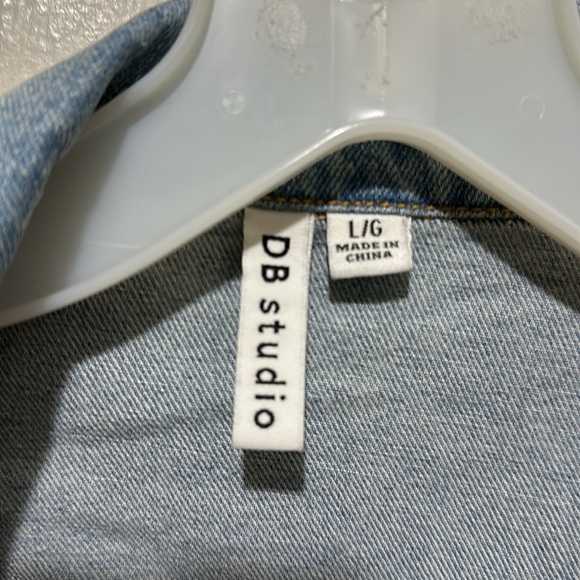 Denim “The Bride” jacket from David’s Bridal, size L - Picture 3 of 6